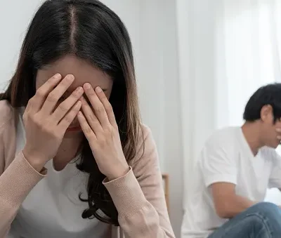 divorce asian couples are desperate and disappointed after marriage husband and wife are sad