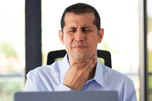 acid reflux sore throat
